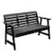 Highwood Usa 5ft Weatherly Garden Bench Outdoor Furniture for Patio, Backyard, Garden AD-BENW3-BKE - alternate 1
